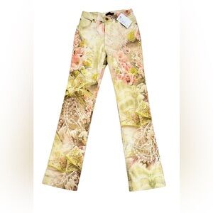 Roberto Cavalli Y2K Vintage Roses and Angel Jeans